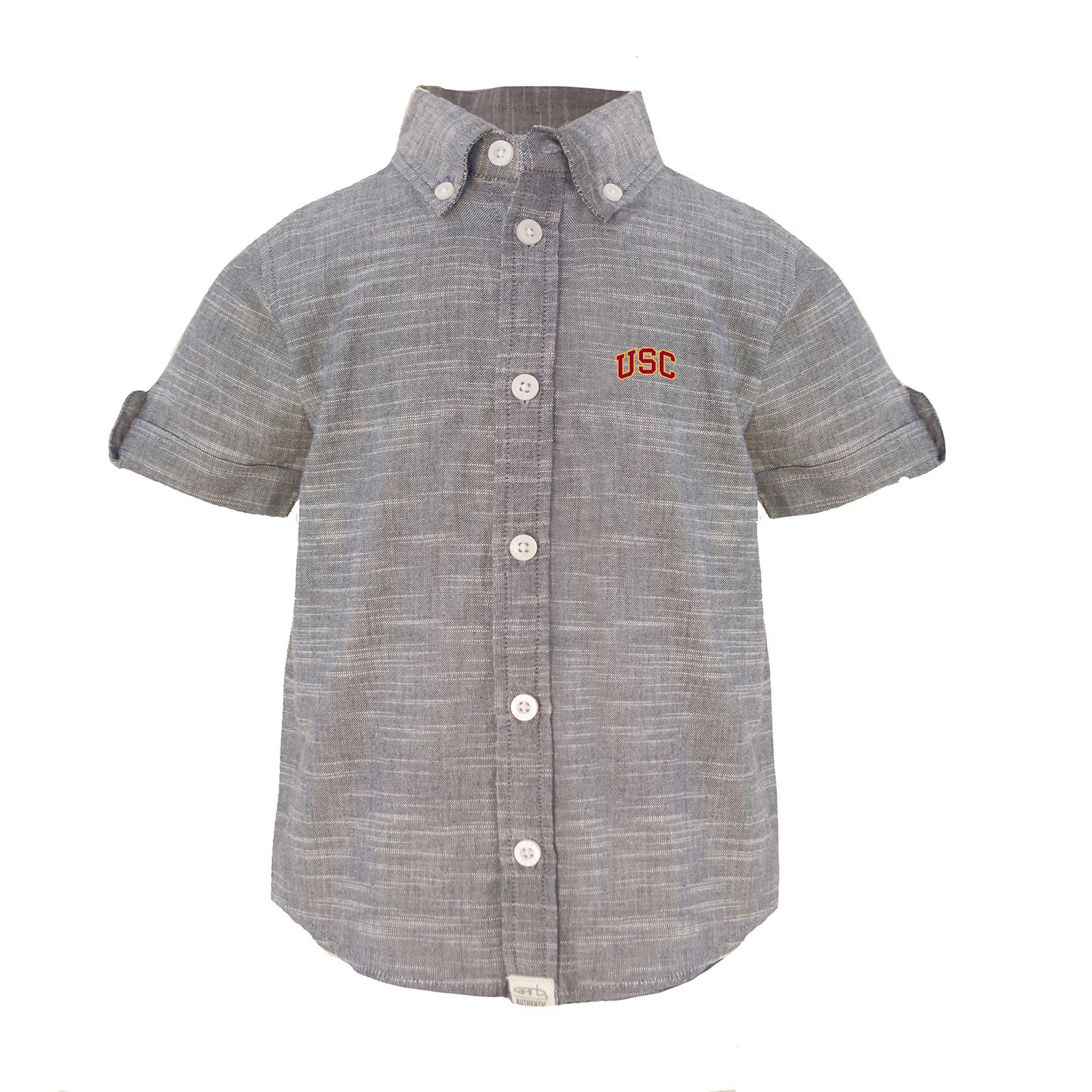 USC Arch Kids Youth Wyatt SS Woven Button Down image01